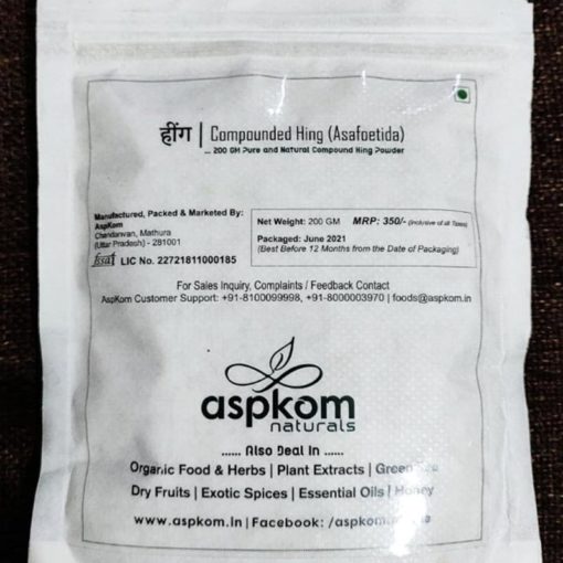 Premium AspKom Hing Powder (Compounded Hing from Hathras)