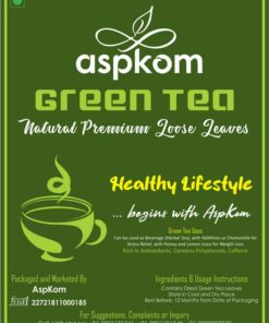 Green Tea, Herbal Tea, AspKom, Loose Green Tea Leaves, Natural Green Tea