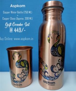 Copper Water Bottle, Glass, Combo, Offer, Copperware