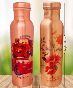 copper bottles for kids, family copper bottle, copper bottle set, aspkom copper bottles