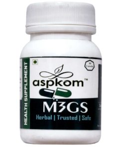 AspKom M3GS (Magnesium Health Supplement) | Stress Relief, Relaxant, Improves Sleep | Magnesium Glycinate, Gotu Kola, Sunflower Lecithin | Dietary and Lifestyle Food Supplements